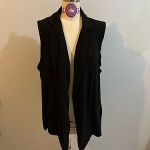Black cardigan, blazer vest